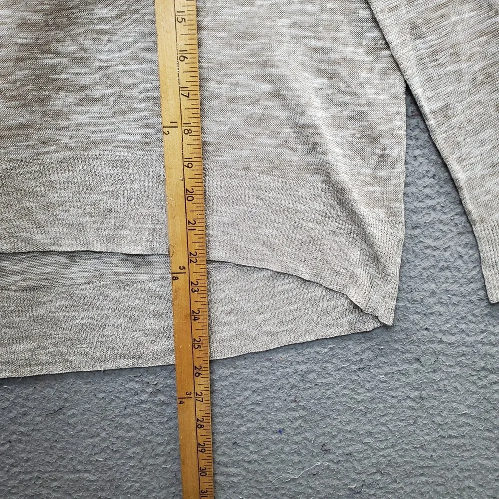 Feel The Piece Sweater Womens O/S Multi Lightweight Linen Blend V-Neck Pullover